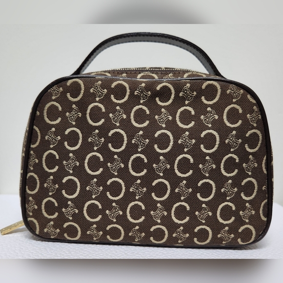 CELINE Mini Zip Around Hand Bag CE00/12 Made in Italy - Picture 3 of 11